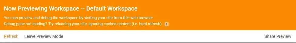 Imagen: Google Tag Manager: mensaje en modo de vista previa