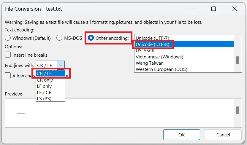 Captura de pantalla: conversión de archivo en Word Imagen: Captura de pantalla: conversión de archivo en Word