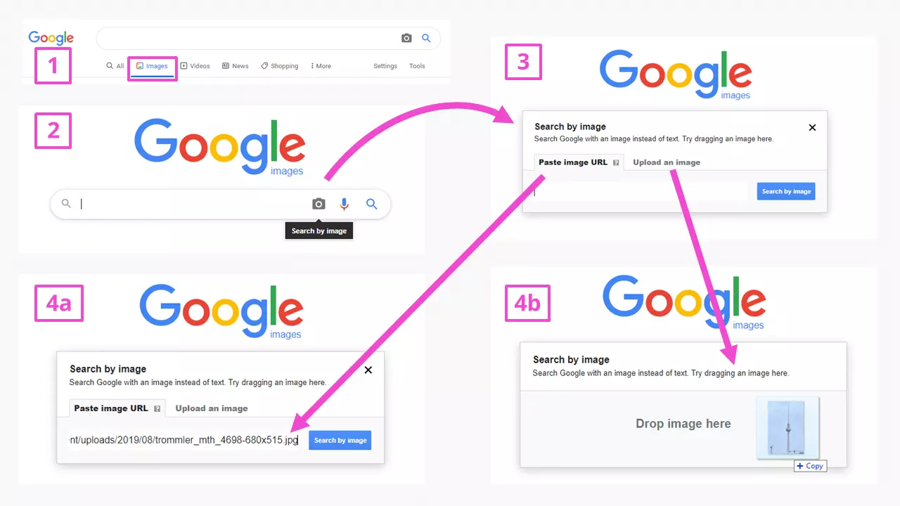 Imagen: Búsqueda inversa de imágenes: abrir Imágenes de Google
