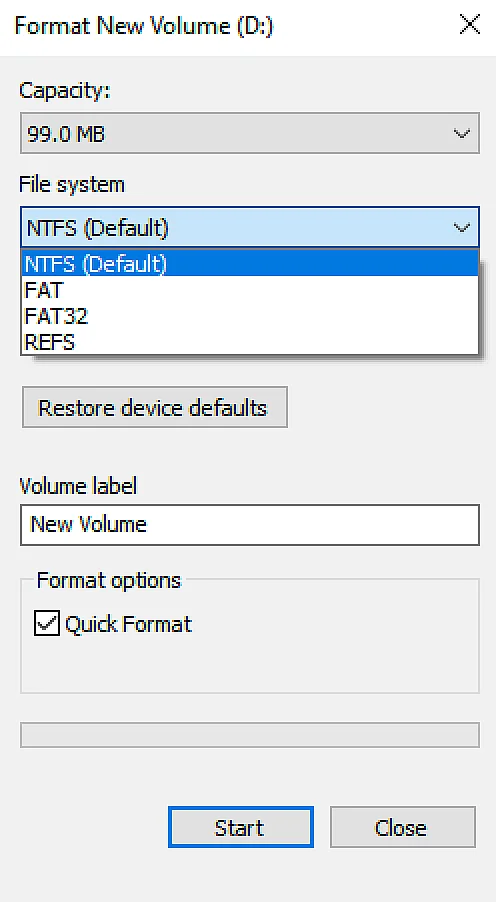 Windows 10: formattazione di un’unità USB Imagen: Windows 10: formattazione di un’unità USB