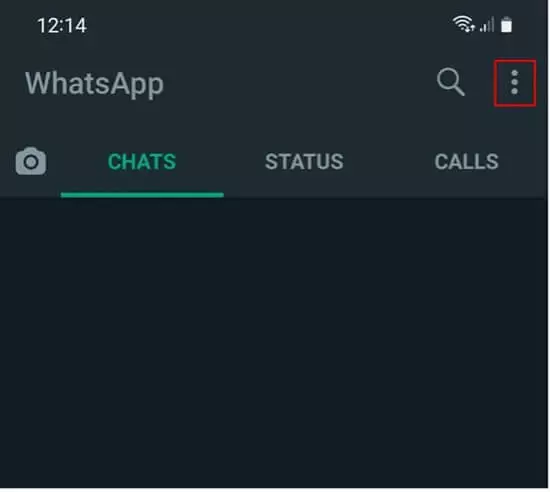 Imagen: WhatsApp: Los tres puntos para entrar en el menú