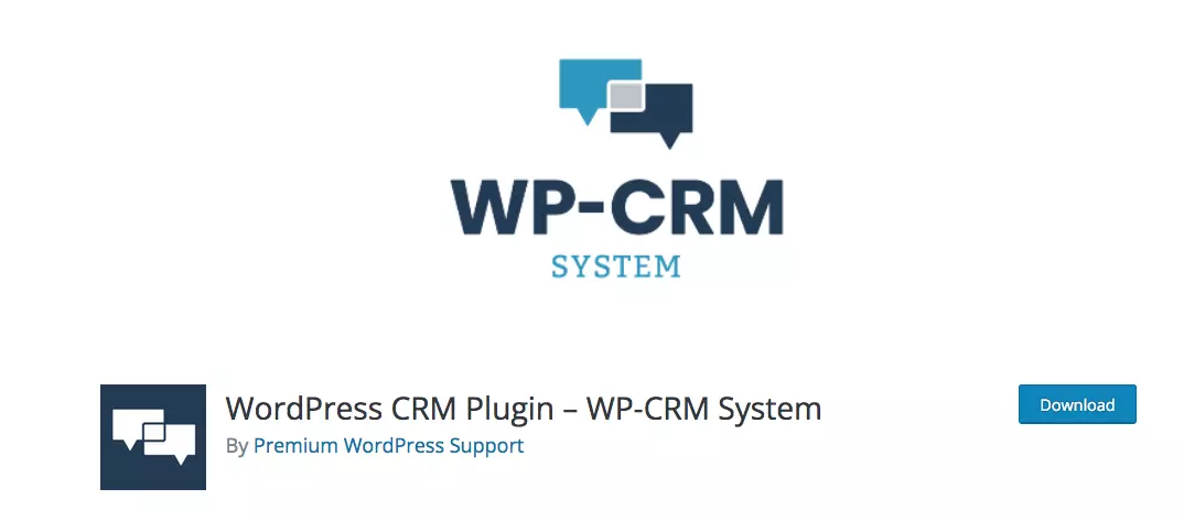 Imagen: Captura de pantalla de WordPress CRM en la web oficial de WordPress