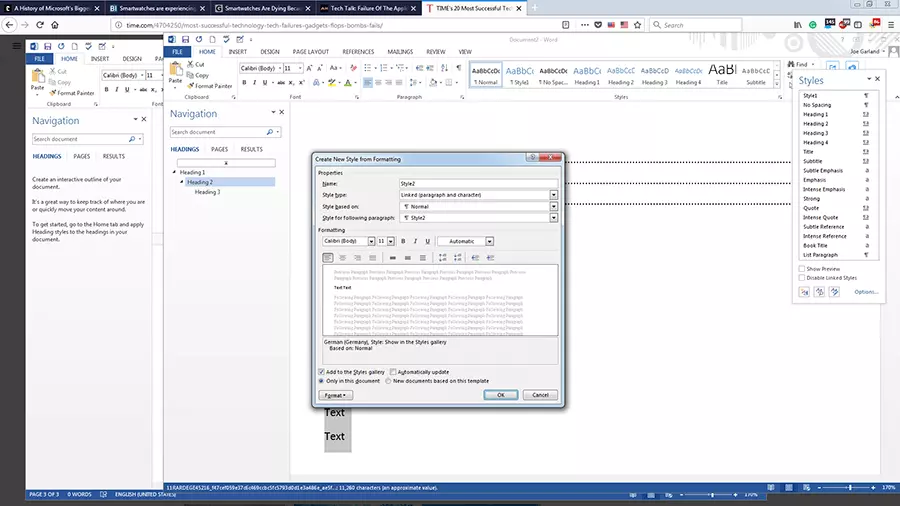 Vista del cuadro de diálogo “Modificar formato” Imagen: Vista del cuadro de diálogo “Modificar formato”