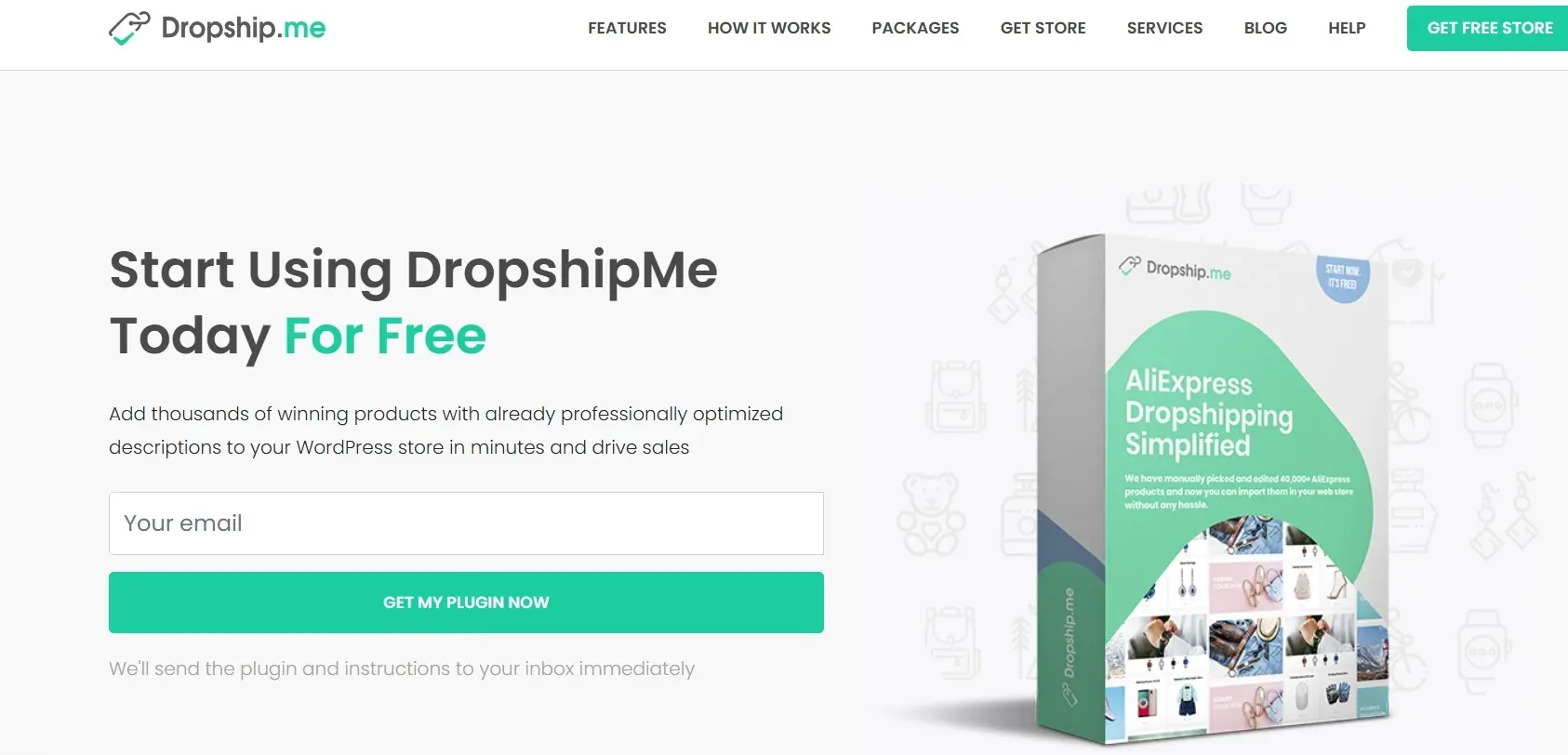 Página web del plugin DropshipMe Imagen: Página web del plugin DropshipMe