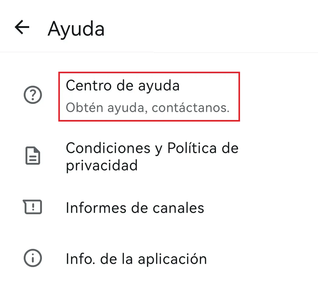 Imagen: Centro de ayuda de WhatsApp