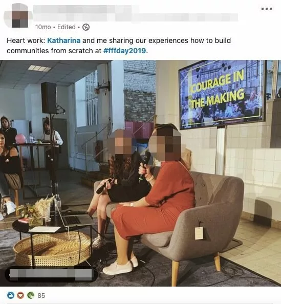 Imagen: Hashtag marketing: evento de LinkedIn con el hashtag #FFFDay2019