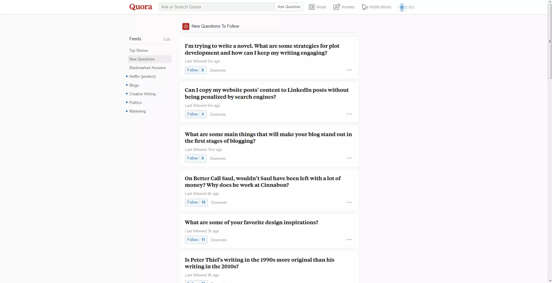 Imagen: Ventana de vista previa en Quora