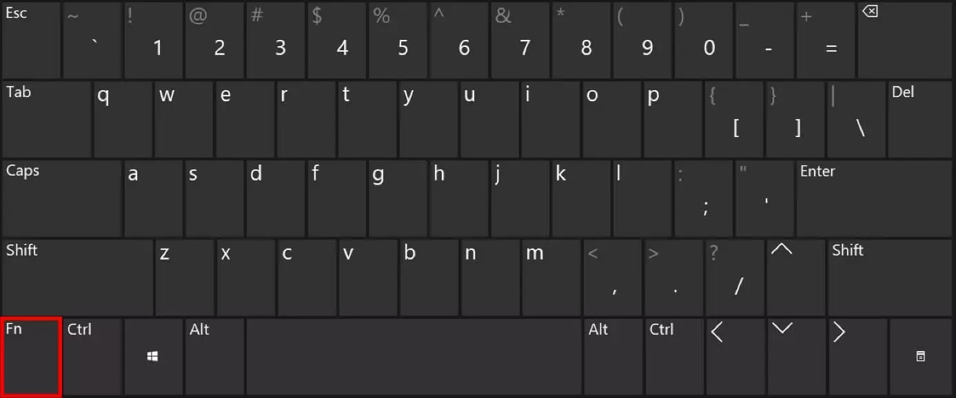 Imagen: Tecla Fn: la tecla Función en un teclado Windows