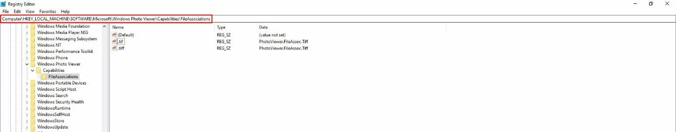 Imagen: Editor del registro en Windows 10