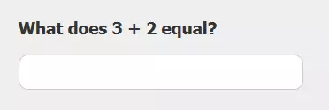 Ejemplo de captcha matemático