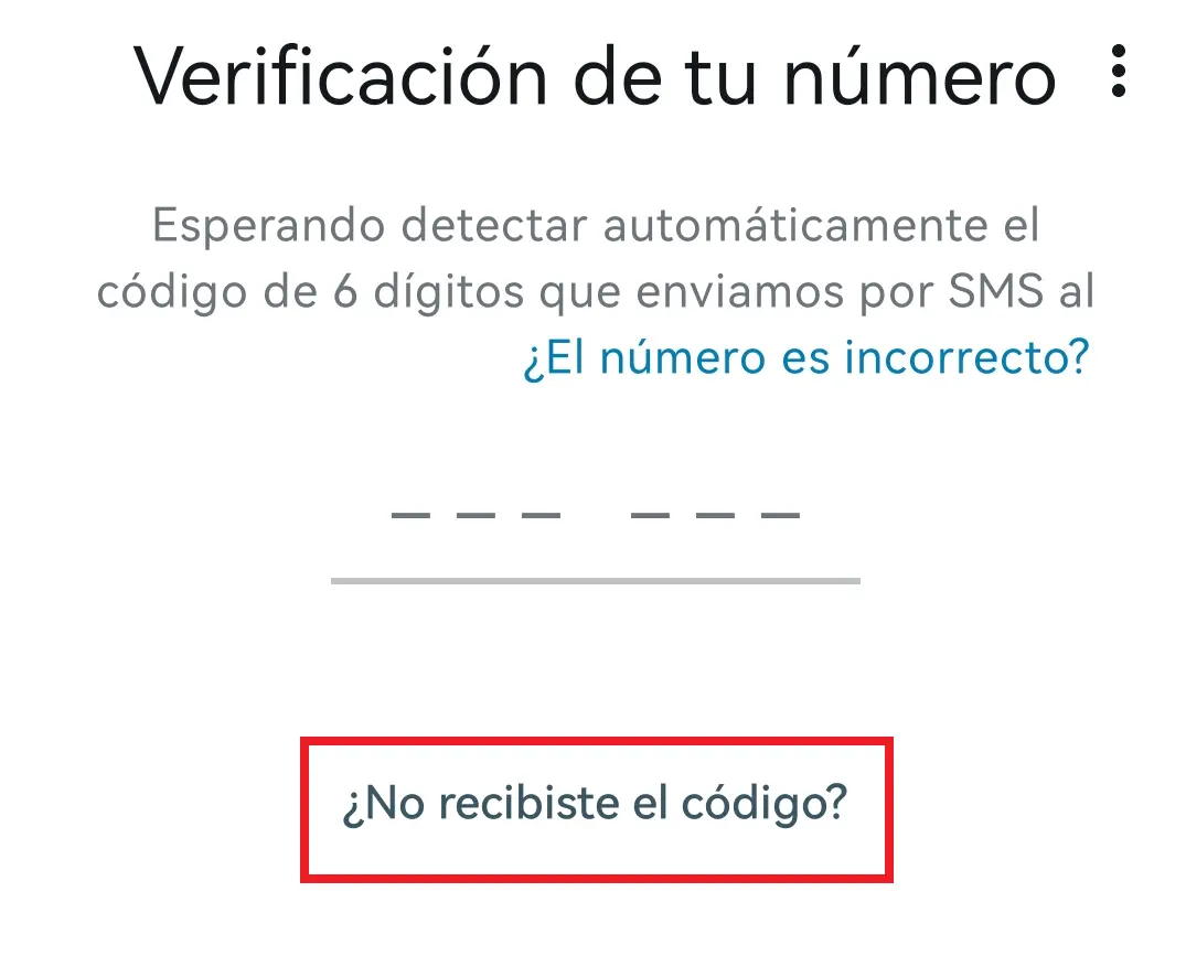 Opción de recibir una llamada para verificar tu número de teléfono en WhatsApp Imagen: Opción de recibir una llamada para verificar tu número de teléfono en WhatsApp