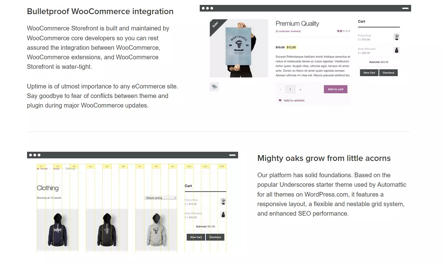 Imagen: Página de inicio de WooCommerce