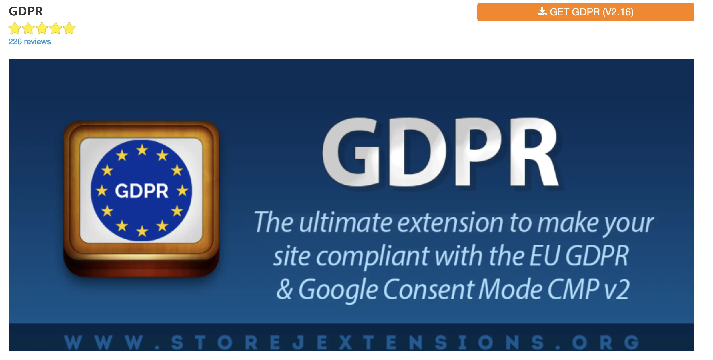 Captura de pantalla del plugin GDPR para Joomla Imagen: Captura de pantalla del plugin GDPR para Joomla