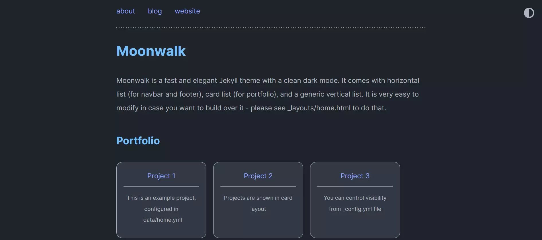Imagen: Moonwalk - Jekyll template