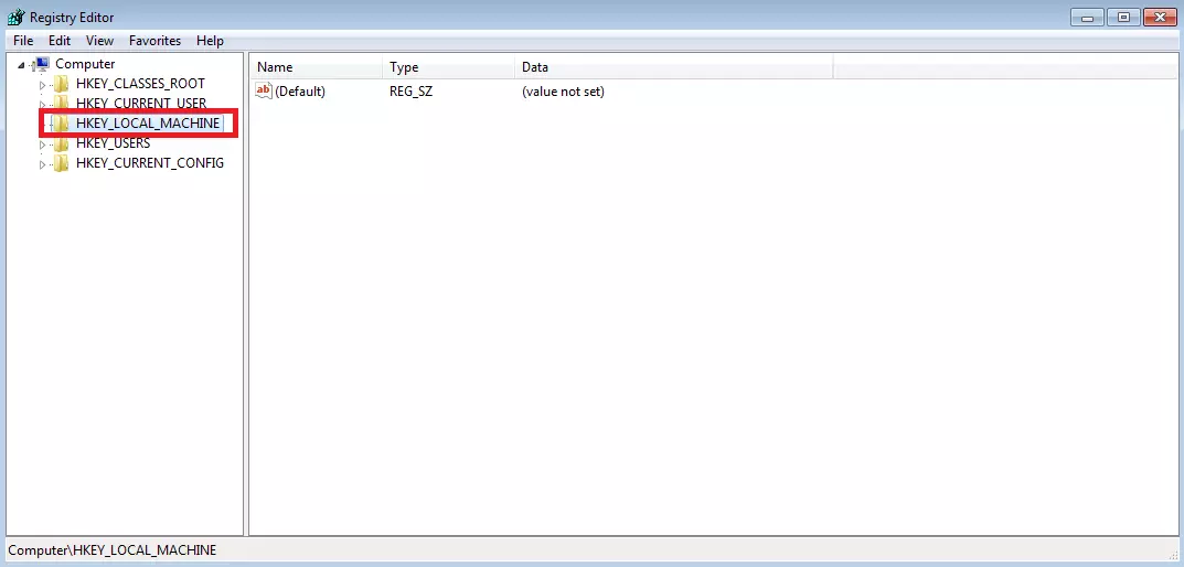 Editor del registro de Windows