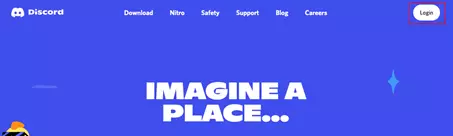 Página de inicio de discord.com
