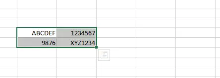 Imagen: Excel: pegar la zona de celdas recortada