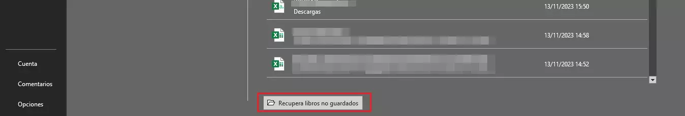 Excel: recuperar libros no guardados Excel: recuperar libros no guardados