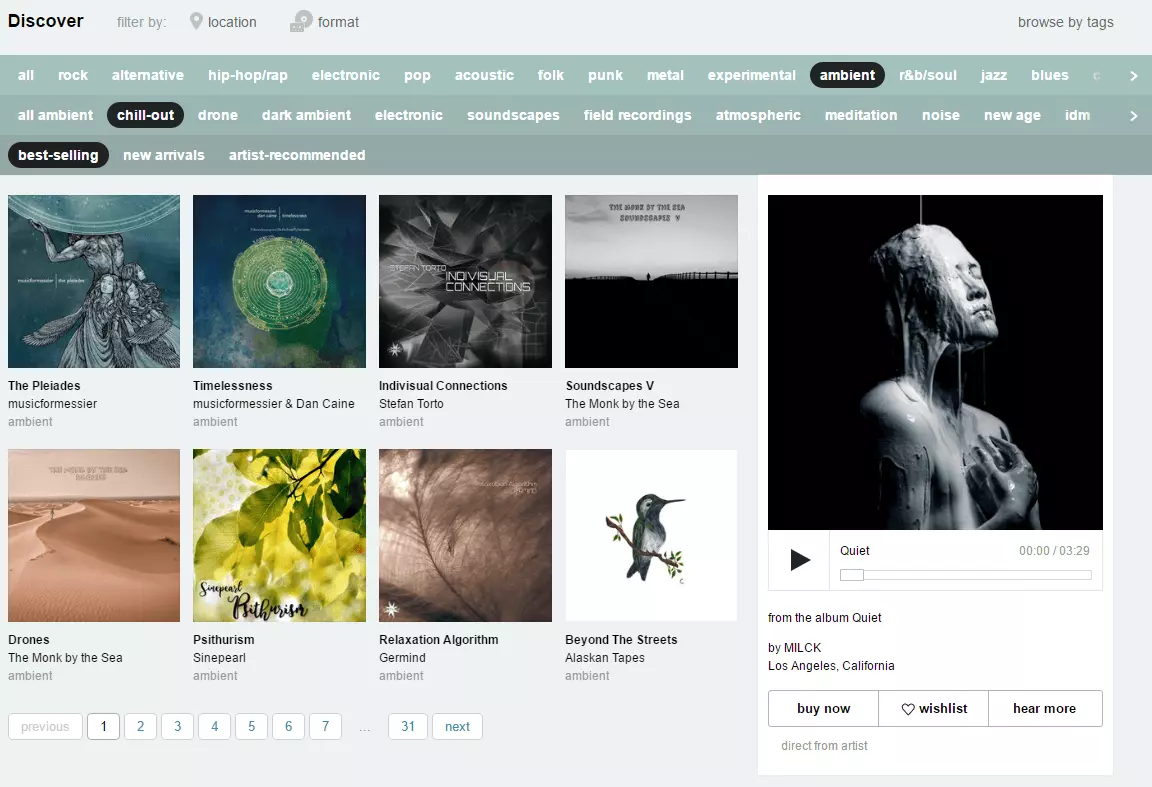 Imagen: Bandcamp Screenshot
