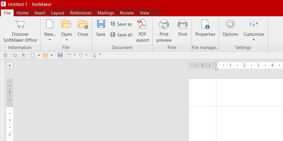 Imagen: Captura de pantalla de TextMaker (FreeOffice)