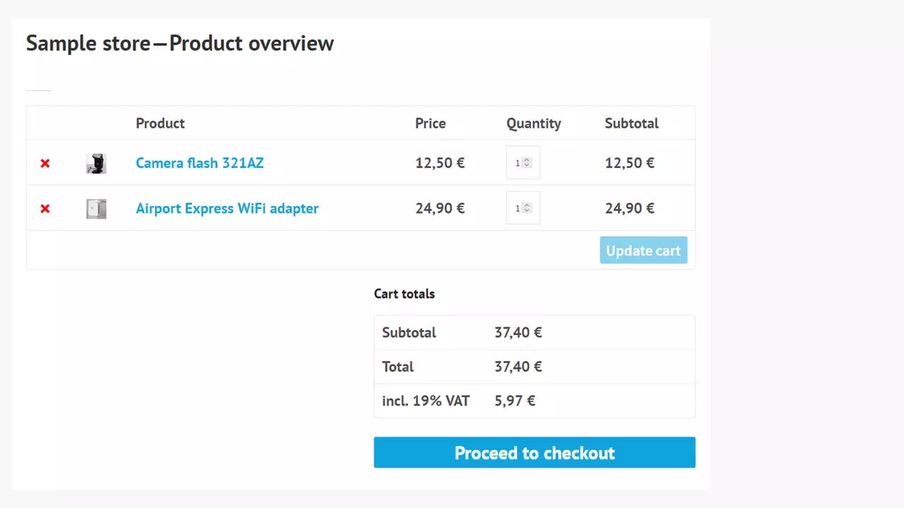 Imagen: Shortcodes de WooCommerce: carro de la compra