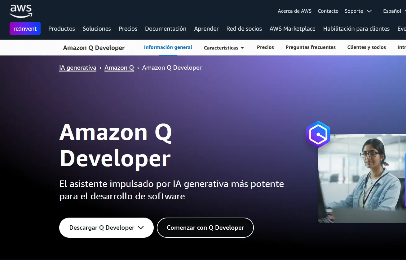 Amazon Q Developer Screenshot Imagen: Amazon Q Developer Screenshot