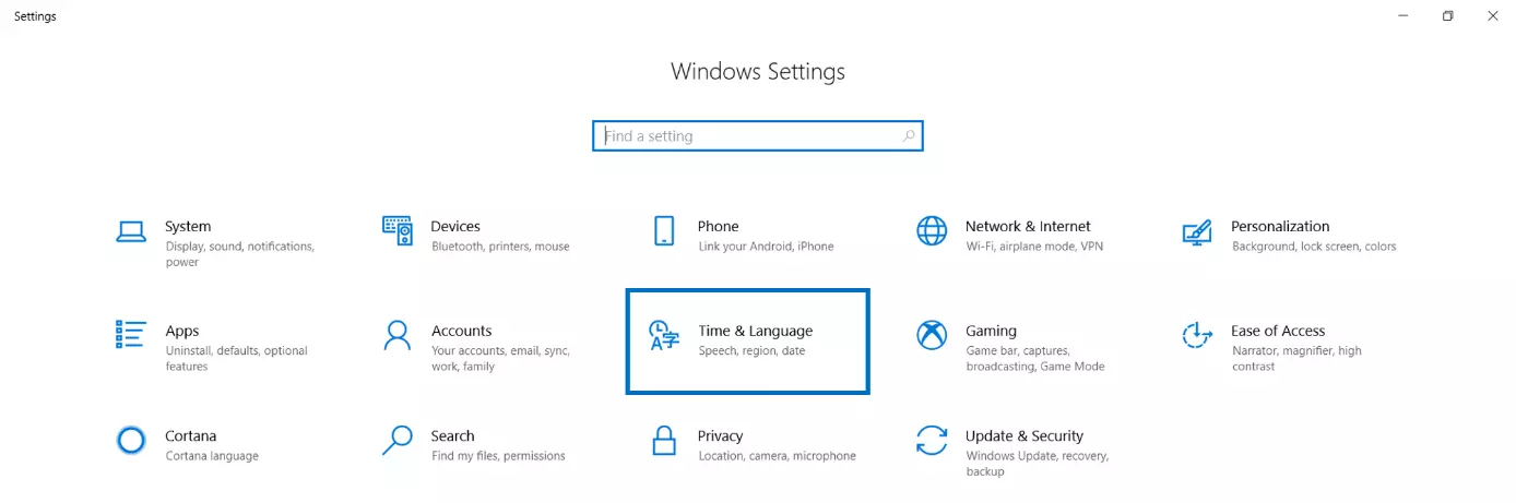 Imagen: Configuración de Windows