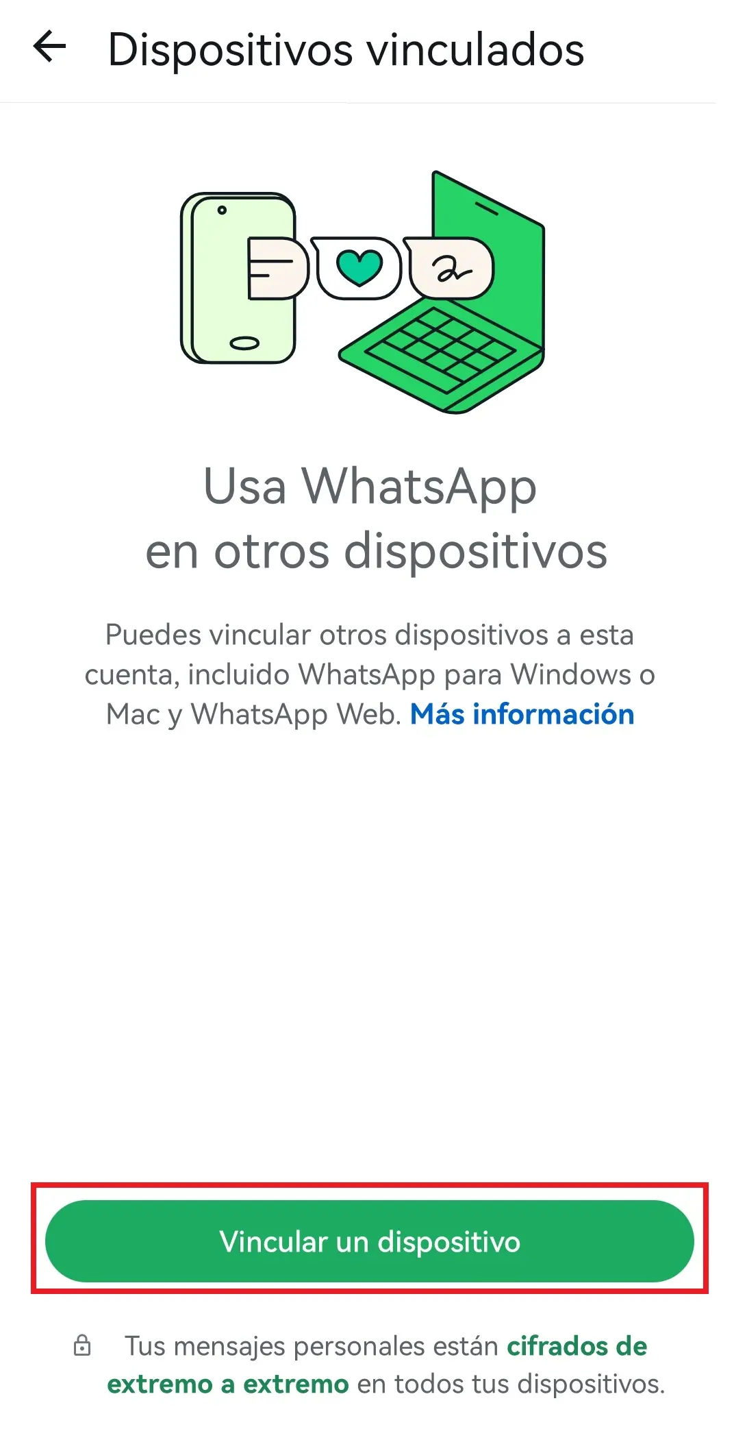 Vincular dispositivos a WhatsApp Imagen: Vincular dispositivos a WhatsApp