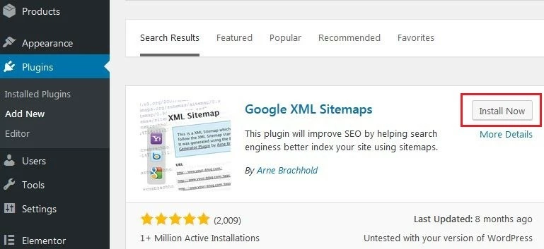 Imagen: WordPress: menú de plugins