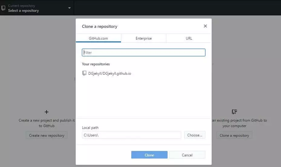 Imagen: Clonar un repositorio localmente en GitHub
