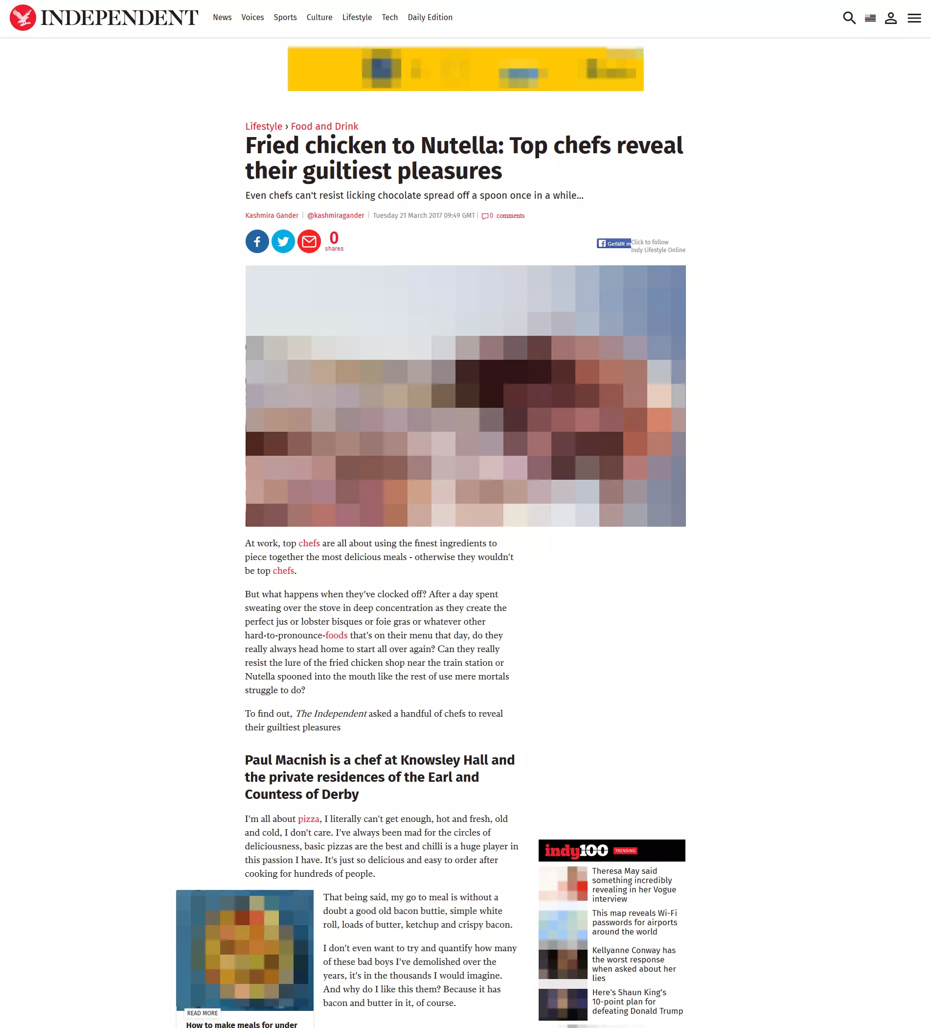 Artículo estructurado en The Independent con titular, entradilla, título secundario, párrafos y elementos de acentuación Artículo estructurado en The Independent con titular, entradilla, título secundario, párrafos y elementos de acentuación