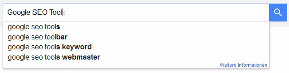 Función “Suggest” de Google
