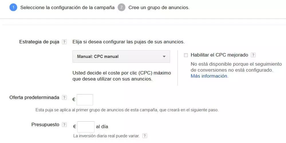 Imagen: Ejemplo de cómo se pueden optimizar campañas con Google Ads
