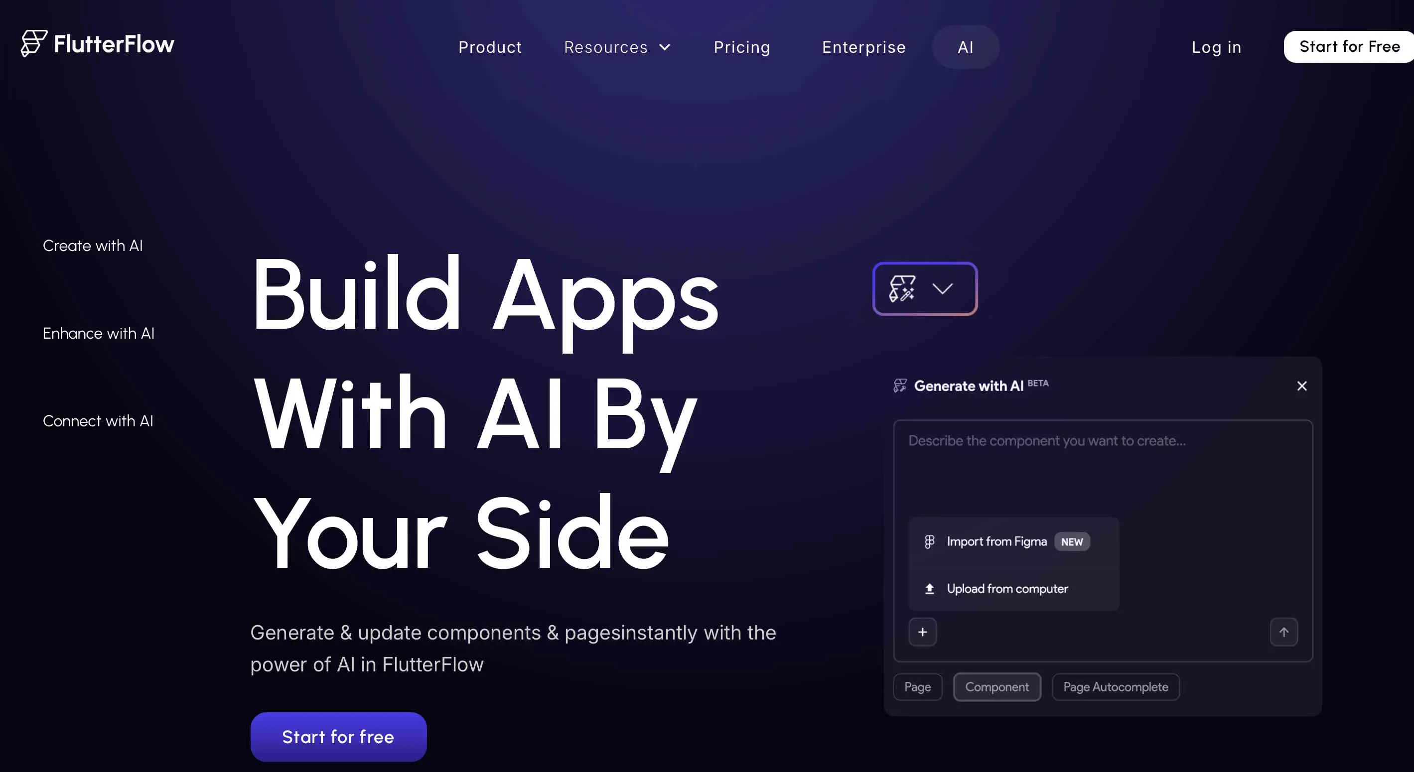 Imagen: Captura de la página web de FlutterFlow