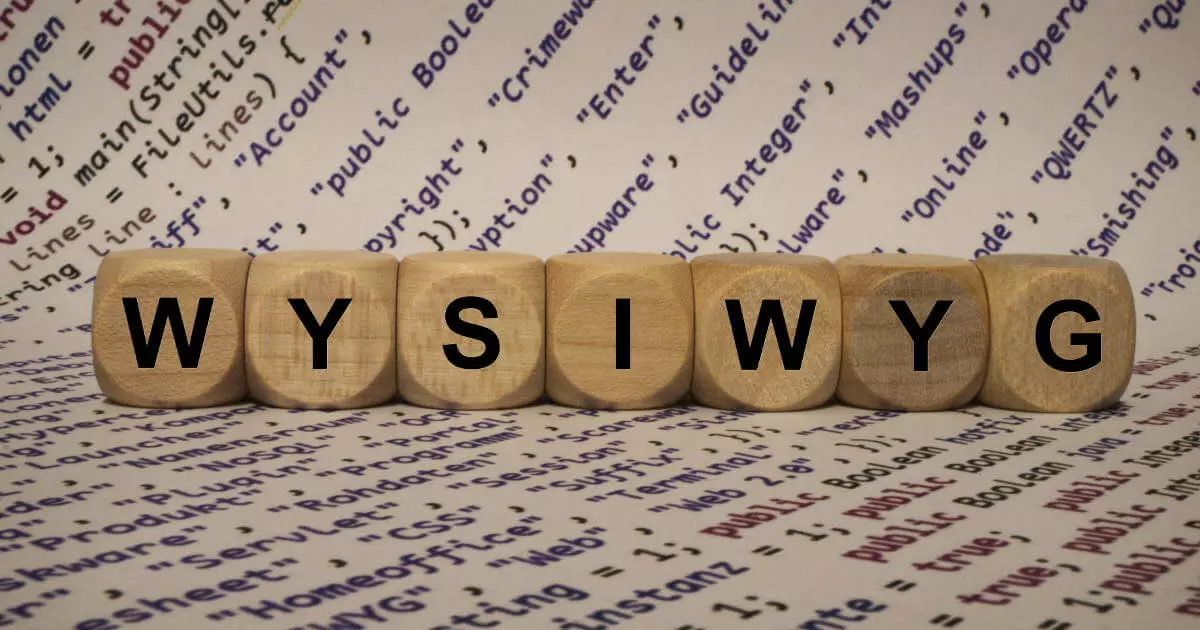 Image: What is a WYSIWYG editor and which one is right for you?