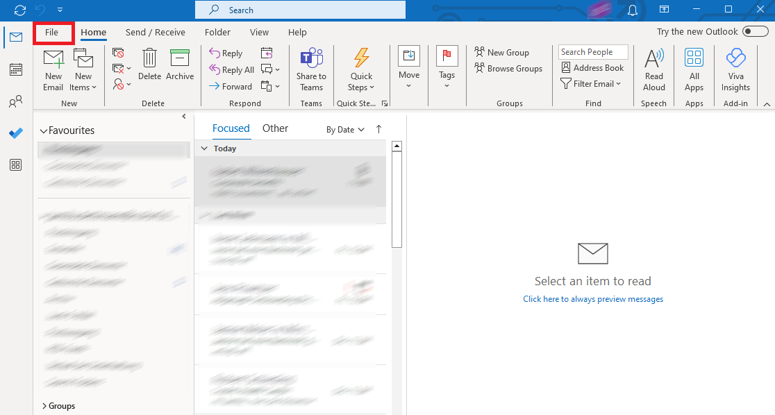 Outlook 365: Inbox Kuva: Outlook 365: Inbox