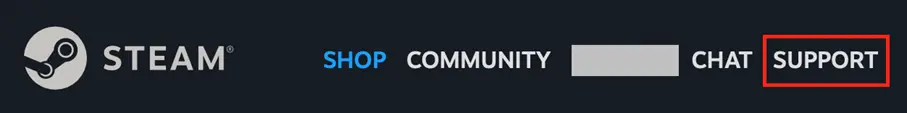 Kuva: Steam: Get in touch with support