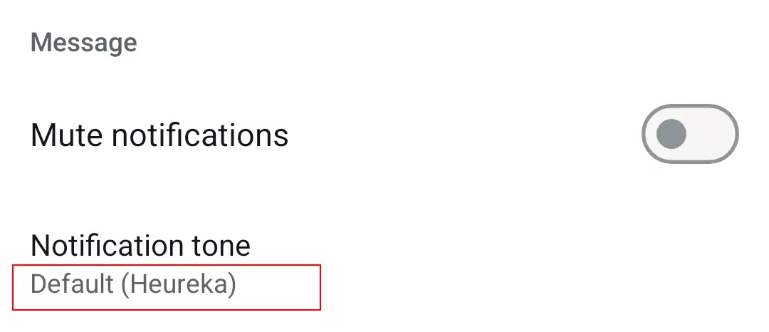 Kuva: Android screenshot of custom tones available in WhatsApp