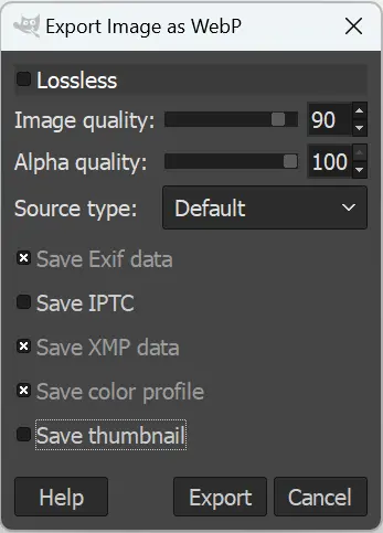 Screenshot of GIMP Kuva: Screenshot of GIMP