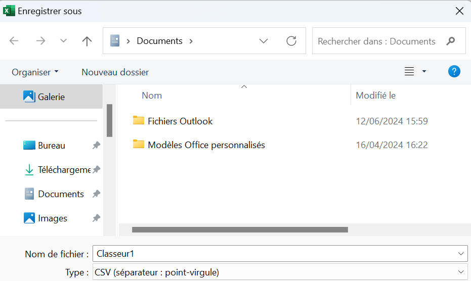 Microsoft 365 : enregistrement d’un document Excel en CSV Image: Microsoft 365 : enregistrement d’un document Excel en CSV