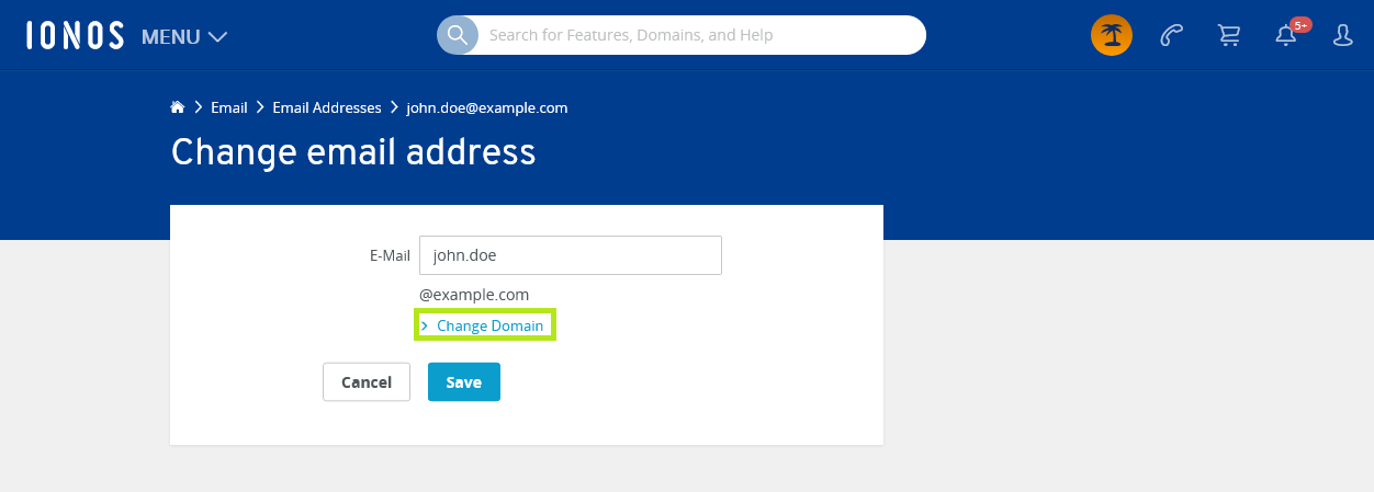 microsoft exchange email name change
