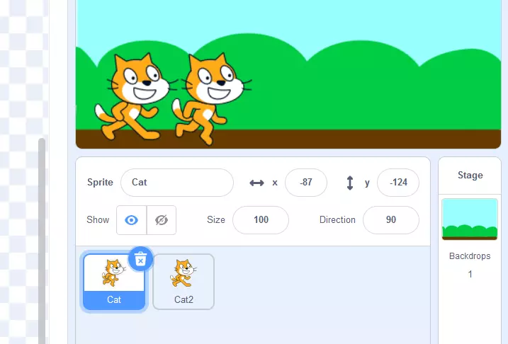 Afbeelding: Scratch tutorial: Cat sprite