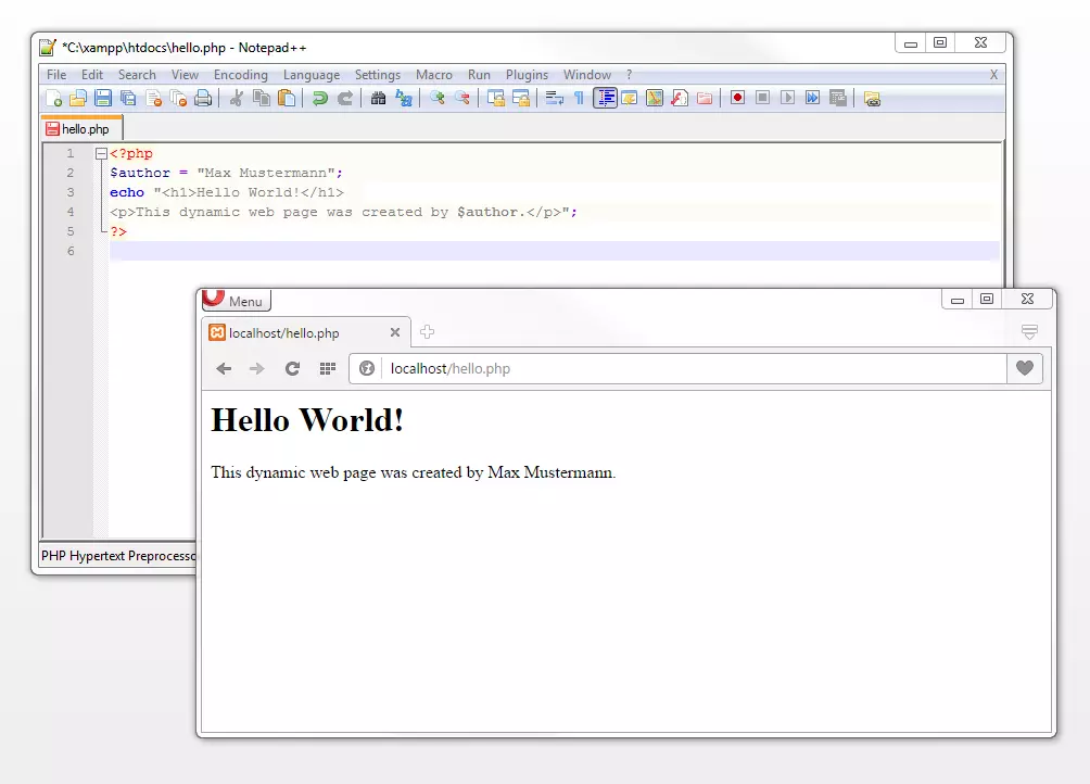 Variables are used to create web pages dynamically Afbeelding: Variables are used to create web pages dynamically