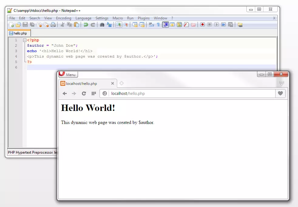 Plain text output with single quotes Afbeelding: Plain text output with single quotes