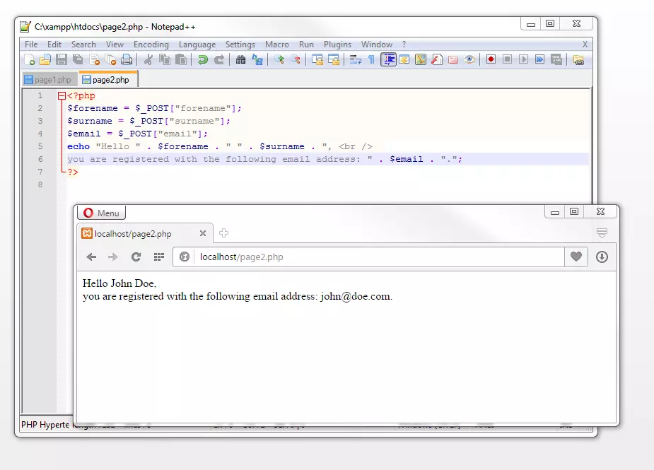 Output of user data Afbeelding: Output of user data