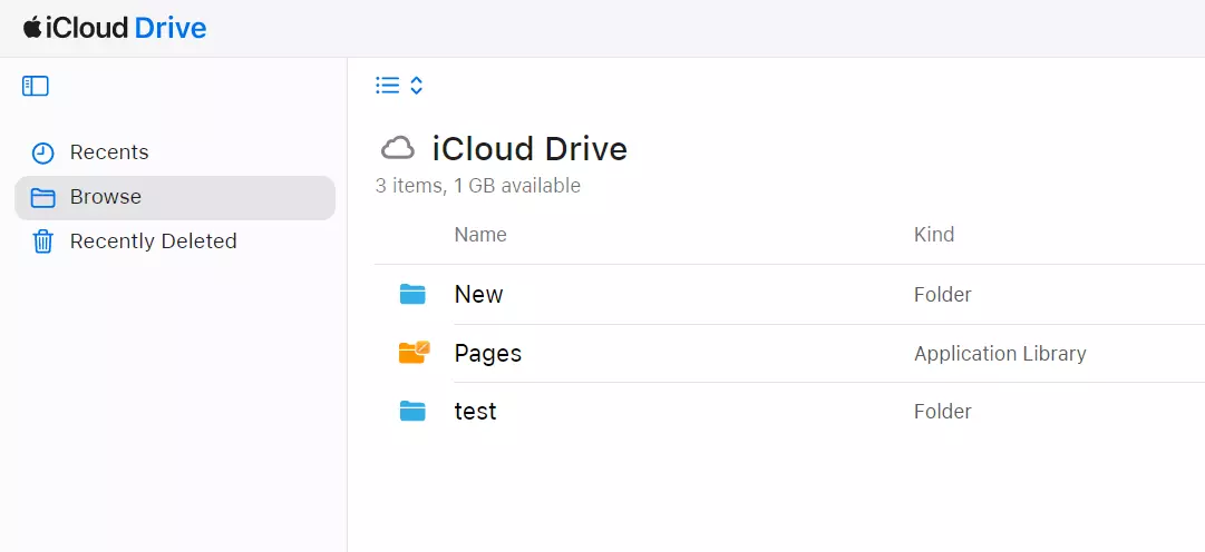 Interface de usuário do iCloud Drive Interface de usuário do iCloud Drive