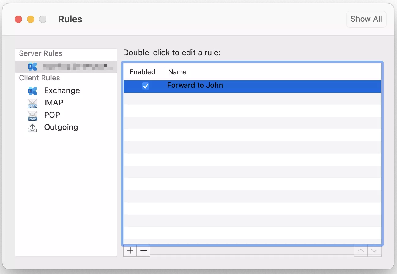 Microsoft Outlook para Mac: Caixa de diálogo Regras Microsoft Outlook para Mac: Caixa de diálogo Regras