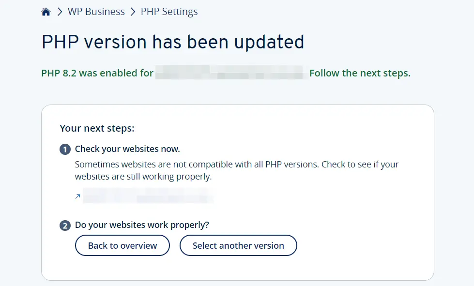 Conta de cliente da IONOS: Cancel PHP Extended Support Imagem: Conta de cliente da IONOS: Cancel PHP Extended Support