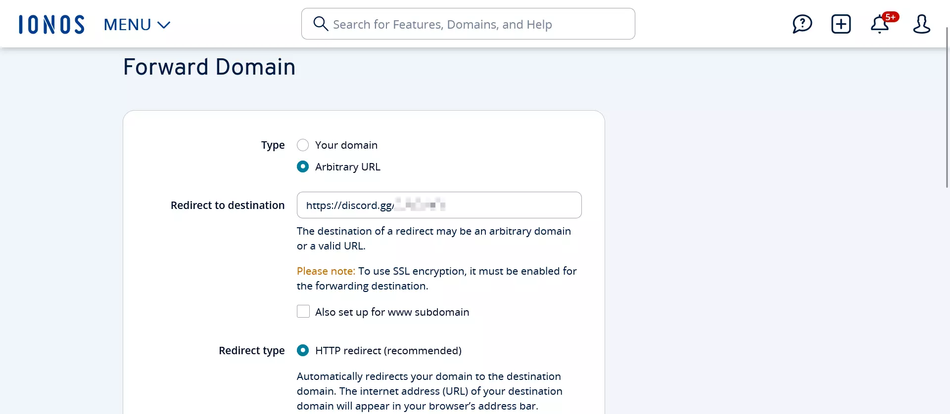 Configurações de encaminhamento para o domínio do seu servidor Discord Configurações de encaminhamento para o domínio do seu servidor Discord