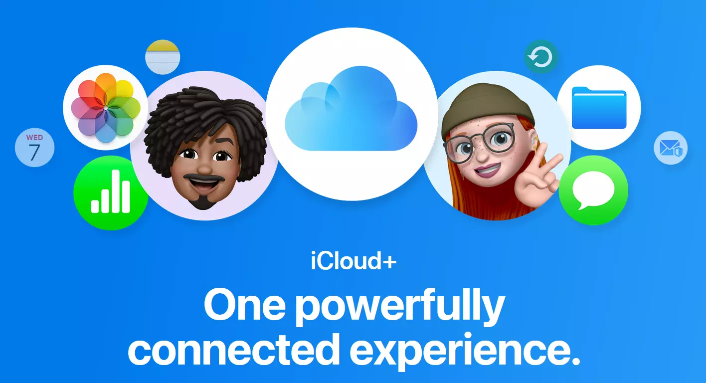 Website do serviço de armazenamento em nuvem da Apple, iCloud+ Website do serviço de armazenamento em nuvem da Apple, iCloud+